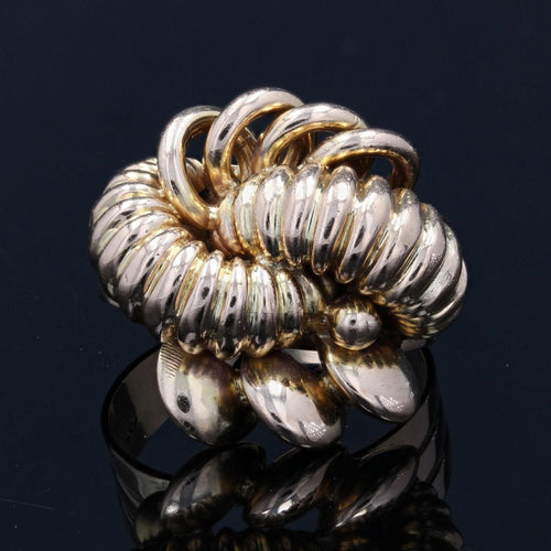 Bague 63 Bague vintage tout or noeud 58 Facettes 22-259