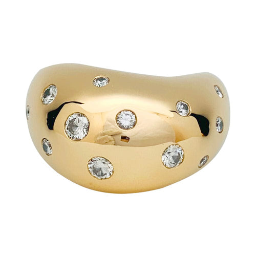 Bague 54 Bague Fred, "Mouvementée", or jaune, diamants. 58 Facettes 31506