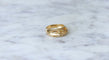 Bague 53.5 Bague jonc pyramidale or et citrines 58 Facettes