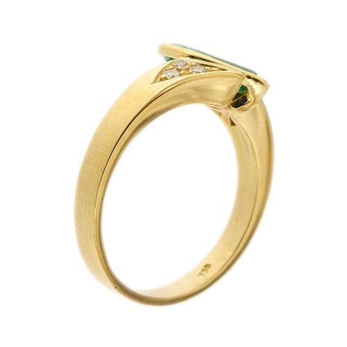 Bague 61 Bague émeraude diamants 58 Facettes 24033