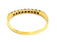 Bague 59 Bague Demi alliance Or jaune Diamant 58 Facettes 1818743CN