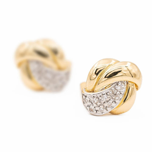 Boucles d'oreilles Boucles d'oreilles Puces Or jaune Diamant 58 Facettes 2284147CN