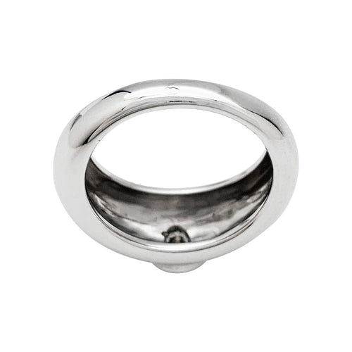 Bague 55 Bague jonc, or blanc, diamant. 58 Facettes 30841