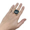 Bague 55 Bague Pomellato en or rose modèle "Victoria", jais. 58 Facettes 30764