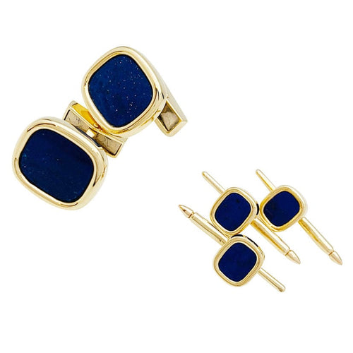 Boutons de manchette Boutons de manchette et de col Tiffany & Co. or et lapis lazuli. 58 Facettes 30769
