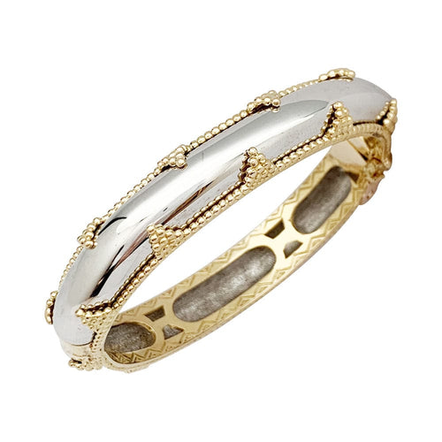 Bracelet Bracelet A.Reza en or blanc et or jaune. 58 Facettes 30723