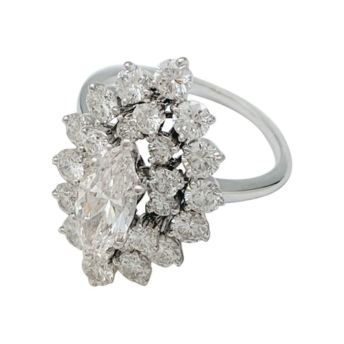 Bague 60 Bague en platine diamant 1,29 carat. 58 Facettes 31308