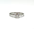 Bague Solitaire en or blanc diamant centre 0,60 ct 58 Facettes