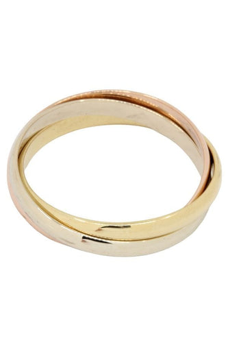 Bague ALLIANCE 3 ANNEAUX 3 ORS 58 Facettes 045031