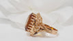Bague Bague vintage en or jaune et citrine 58 Facettes 31147