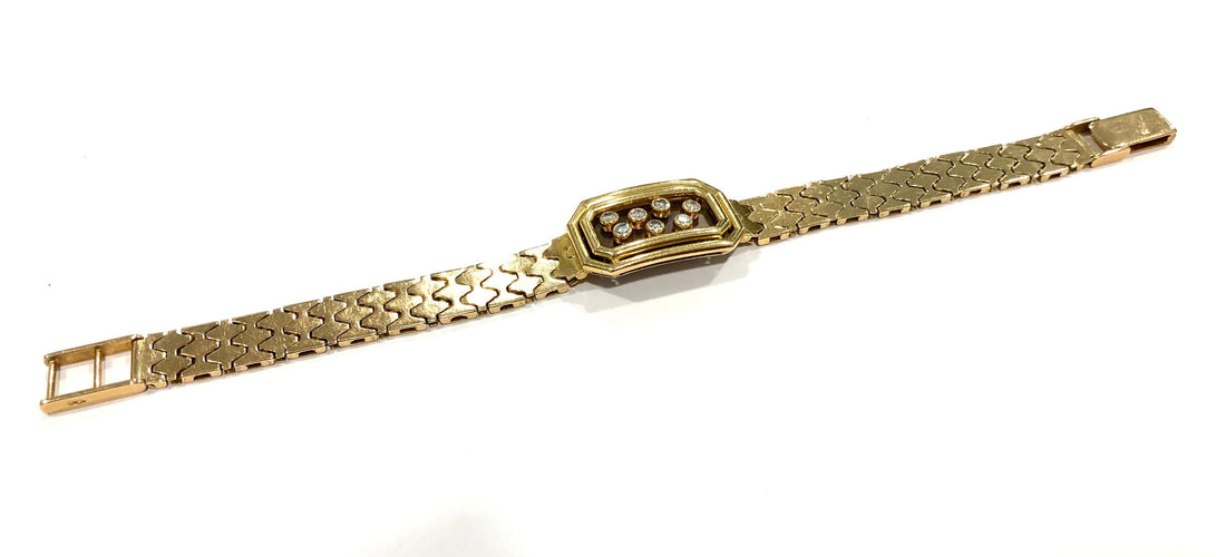 Bracelet Bracelet or jaune et diamants 58 Facettes