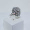 Bague Bague asymétrique diamants 58 Facettes