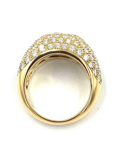 Bague CHOPARD. Bague or jaune et diamants 2,75ct 58 Facettes