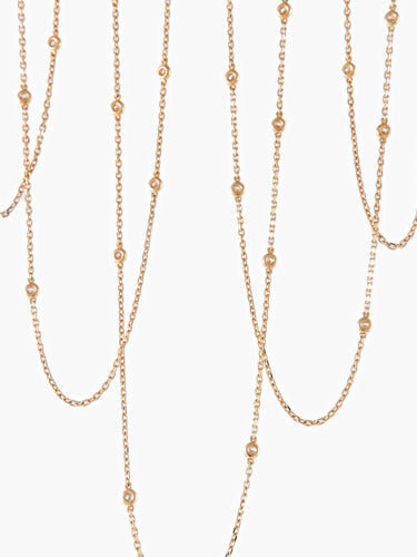 Collier Collier Djula Or Rose Diamants 58 Facettes