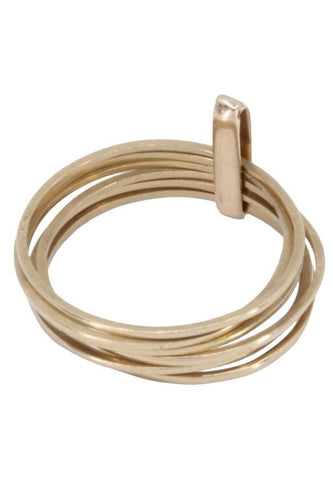 Bague 53 BAGUE SEMAINIER 58 Facettes 073031