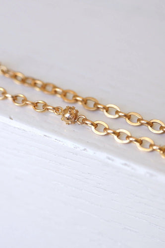 Collier Sautoir ancien en or rose 58 Facettes