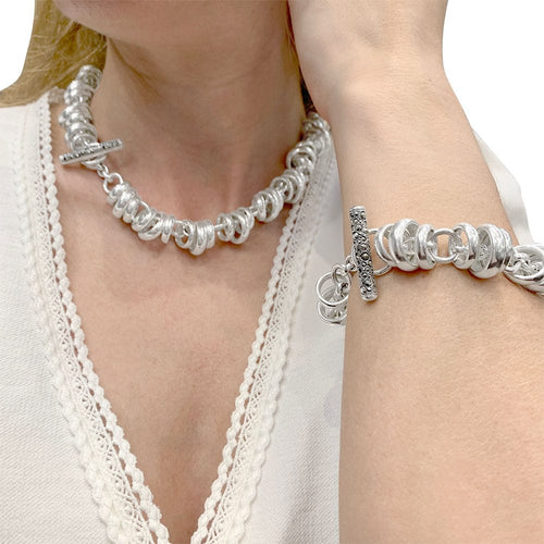 Bracelet Bracelet Pomellato 67, "Rondelles", argent. 58 Facettes 32767