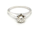 Bague 52 Bague Solitaire Or blanc Diamant 58 Facettes 1236775CN