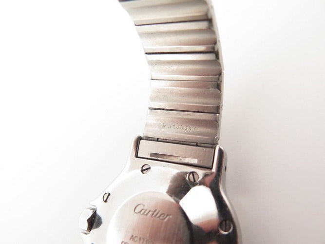 Montre vintage montre CARTIER santos octogonale 30 mm or & acier automatique 58 Facettes 253775