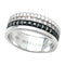 Bague 53 Bague Boucheron, "Quatre Black Edition Small", en or blanc, diamants. 58 Facettes 33101