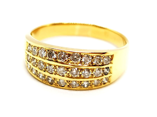 Bague 58 Bague Or jaune Diamant 58 Facettes 1132934CD