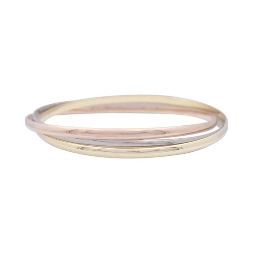 Bracelet Bracelet Cartier, "Trinity", trois tons d'or. 58 Facettes 33329