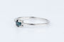 Bague Bague solitaire diamant fancy blue en or blanc 58 Facettes 53072-52-28
