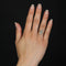 Bague 55 Bague pompadour ancienne saphirs blancs 58 Facettes 18-393C