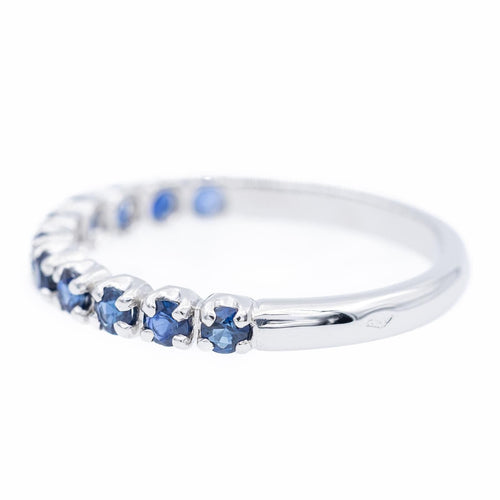 Bague 56 Bague Alliance Or blanc Saphir 58 Facettes 2309005CN