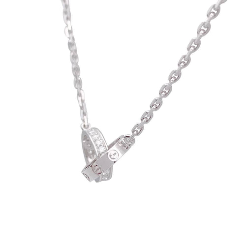 Collier Collier Cartier, "Love", en or blanc, diamants. 58 Facettes 32749
