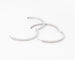 Boucles d'oreilles Créoles en or gris, diamants 58 Facettes