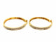 Boucles d'oreilles Boucles d'oreilles Créoles Or jaune Diamants 58 Facettes 1740879CN