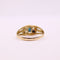 Bague 59 Bague or jaune saphir et diamants 58 Facettes