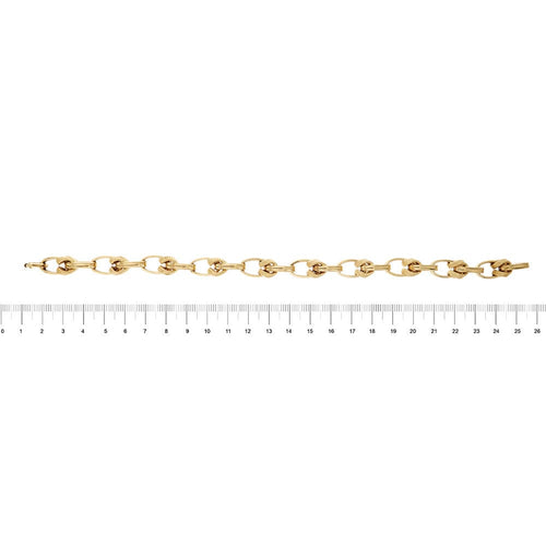 Bracelet Bracelet à maillons ovales 58 Facettes 35010
