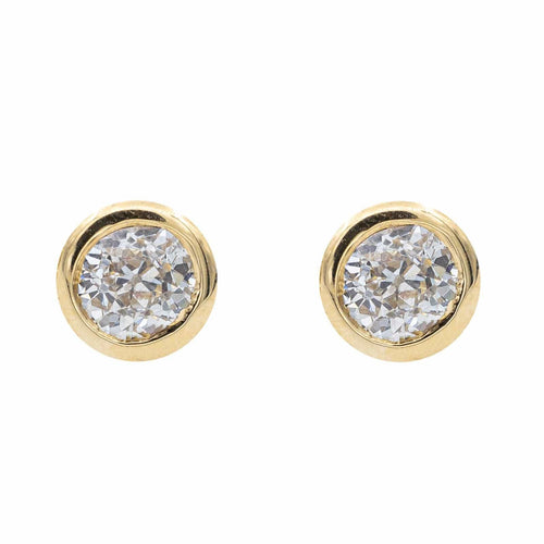 Boucles d'oreilles Boucles d'oreilles Puces Or jaune Diamant 58 Facettes 2328945CN