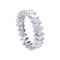 Bague 52 Alliance platine et diamants navettes. 58 Facettes 32469