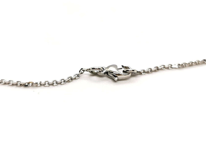 Collier Collier Chaîne + pendentif Or blanc Diamant 58 Facettes 1423255CD