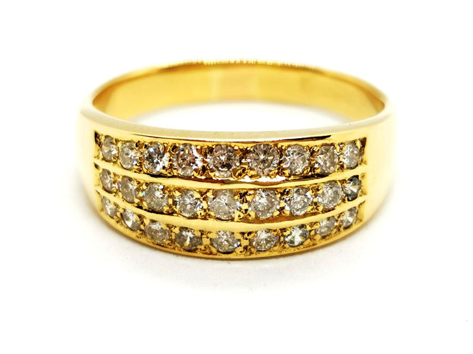 Bague 58 Bague Or jaune Diamant 58 Facettes 1132934CD