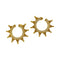 Boucles d'oreilles Boucles d'oreilles Zolotas, "Helios" en or jaune et diamants. 58 Facettes 31824