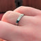 Bague Alliance C de Cartier en platine 58 Facettes 24331