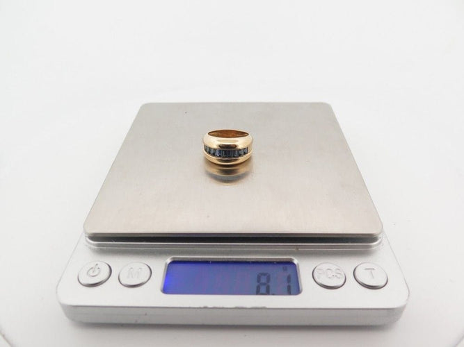 Bague 52 vintage bague CARTIER odin en or jaune 18k 6 saphirs 58 Facettes 255490
