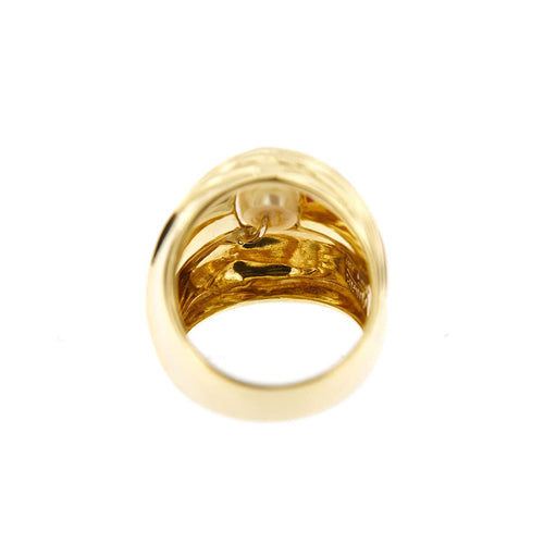 Bague 55 Bague bandeau perle 58 Facettes 29788A
