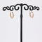 Boucles d'oreilles Boucles d'oreilles créoles or rose ciselé facetté 58 Facettes CVBO19