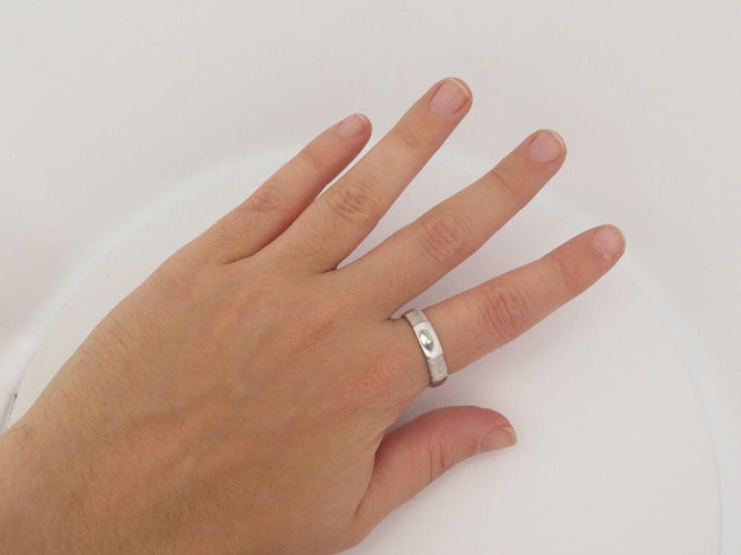 Bague 61 HERMES - Bague Or blanc 58 Facettes 242678