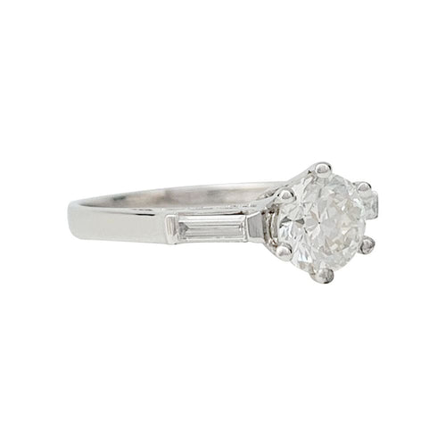 Bague 54 Bague en or blanc, diamant 1,08 carat. 58 Facettes 31231