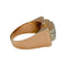 Bague 54 Bague tank or rose, blanc et diamants. 58 Facettes 31896