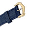 Montre Montre Cartier "Tank Must" argent plaqué or, cadran laqué bleu. 58 Facettes 33539