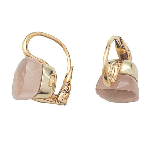 Boucles d'oreilles Boucles d'oreilles Pomellato, "Nudo", or jaune et quartz rose. 58 Facettes 31119