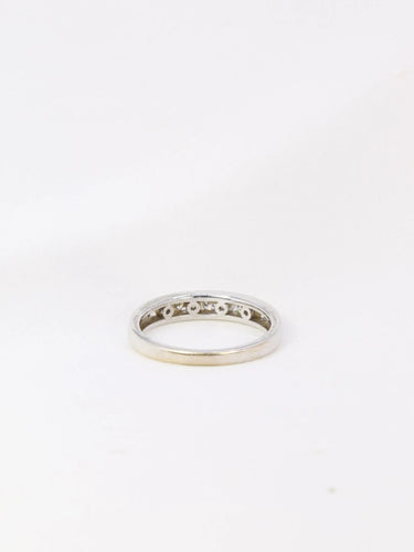 Bague Demi-Alliance américaine diamants 0,18 ct 58 Facettes J110