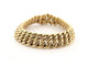 Bracelet bracelet large maille americaine en or jaune 18k 58 Facettes 254717